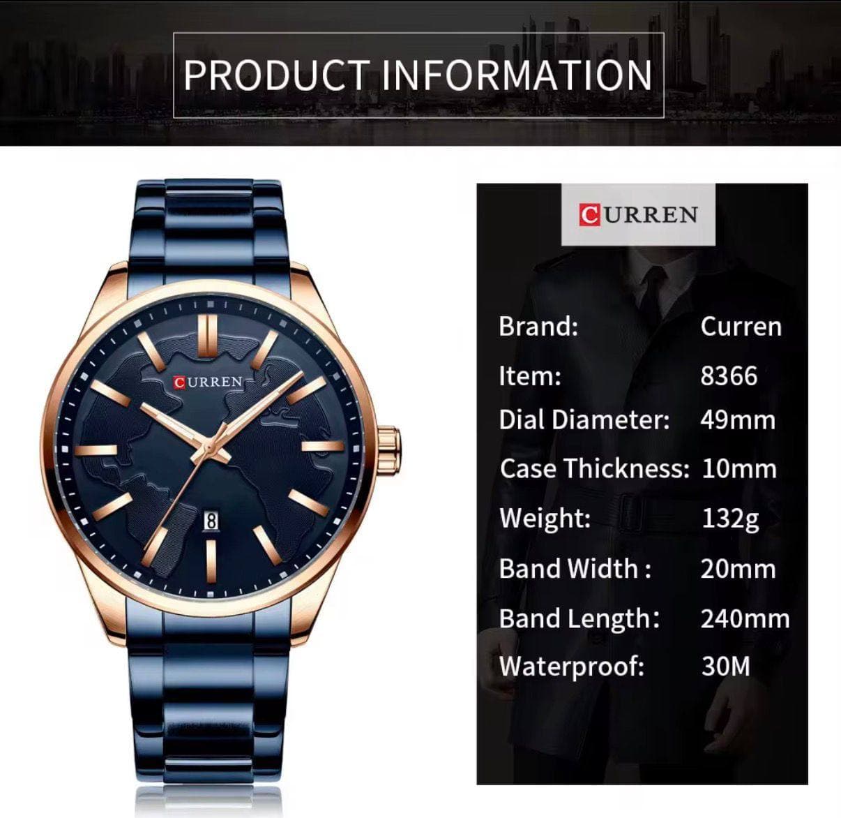 CURREN GENTS WATCH #8366 thumbnail 3
