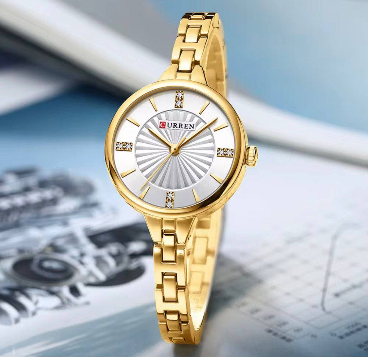 CURREN LADIES #9097 (METALLIC )