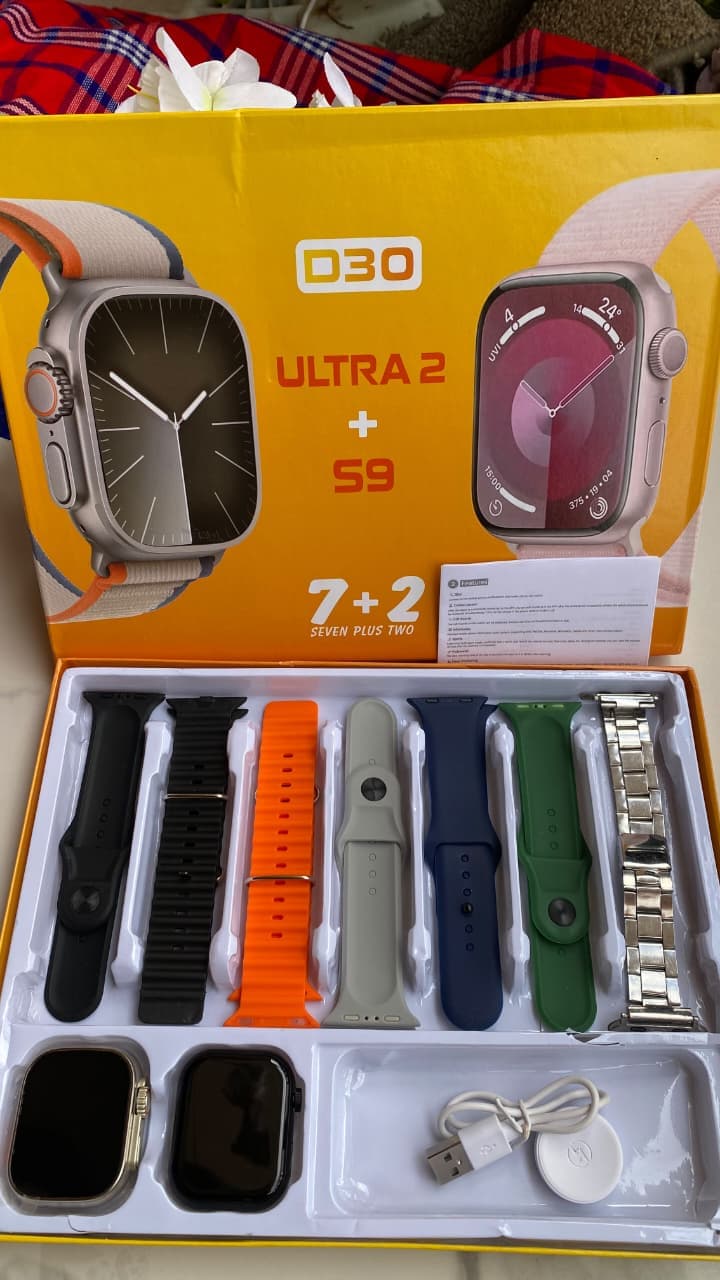 D30 Ultra 2 + S9 Combo Smartwatch Set