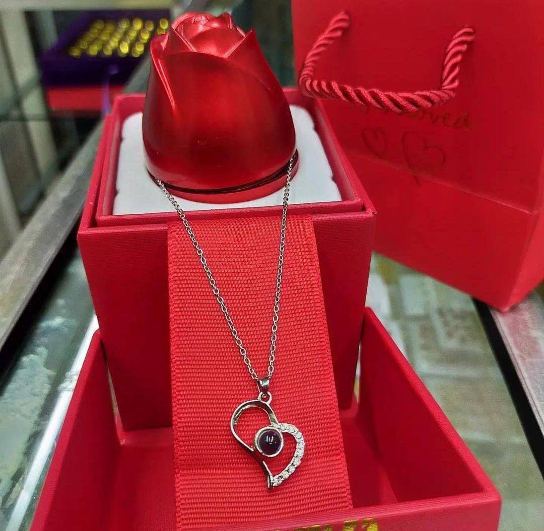 I Love You Necklace in 100 Languages