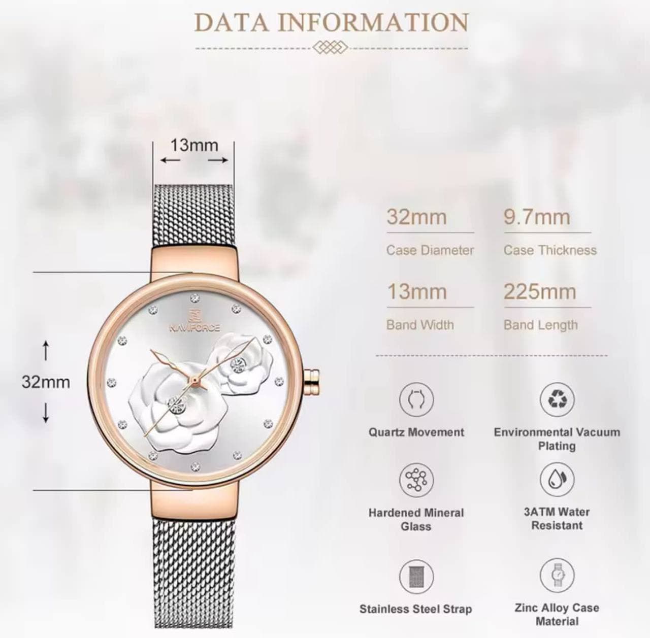 Naviforce Ladies Watch #NF5013 thumbnail 2