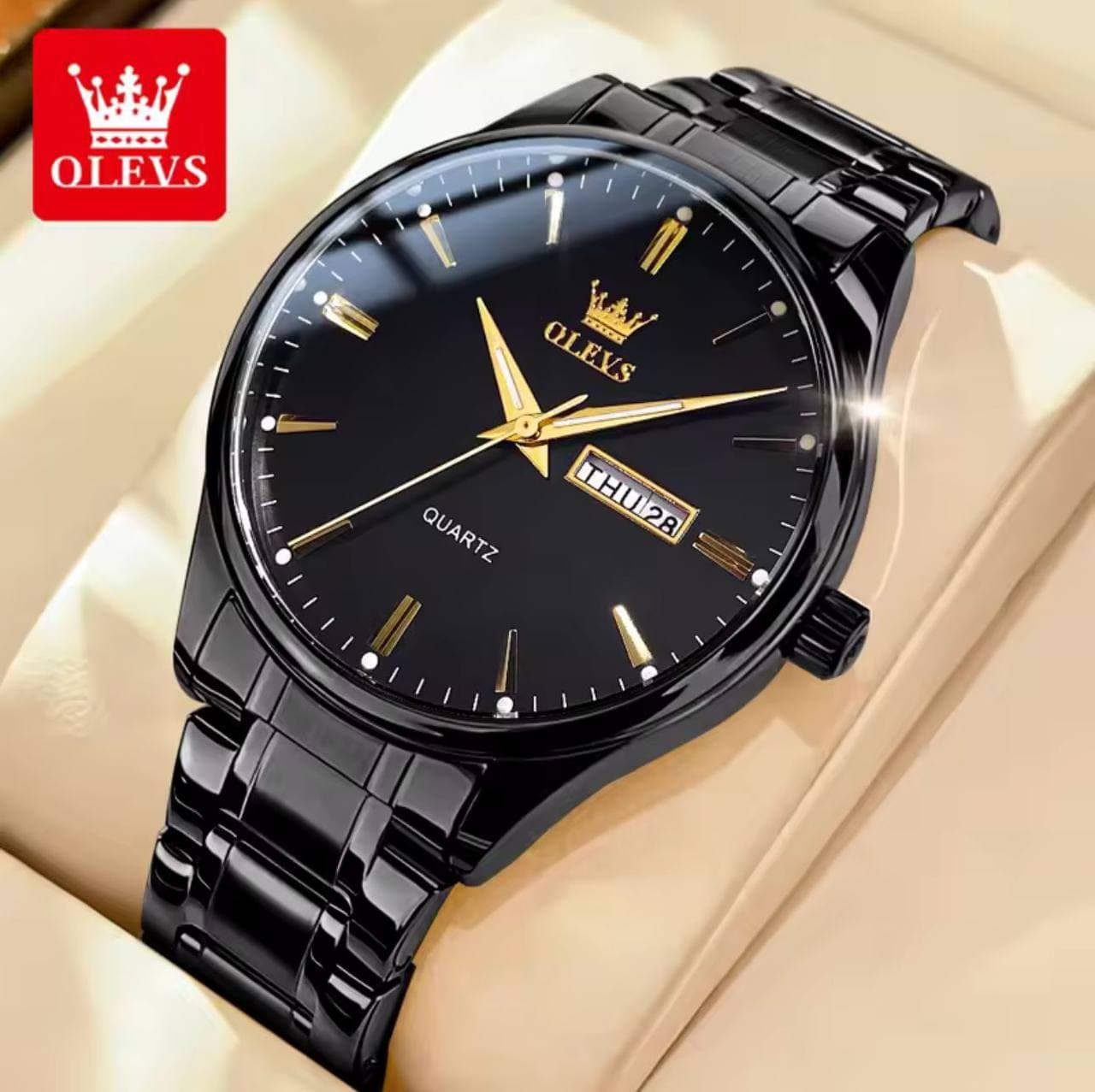 Olevs Gents Watch #6898 Metallic
