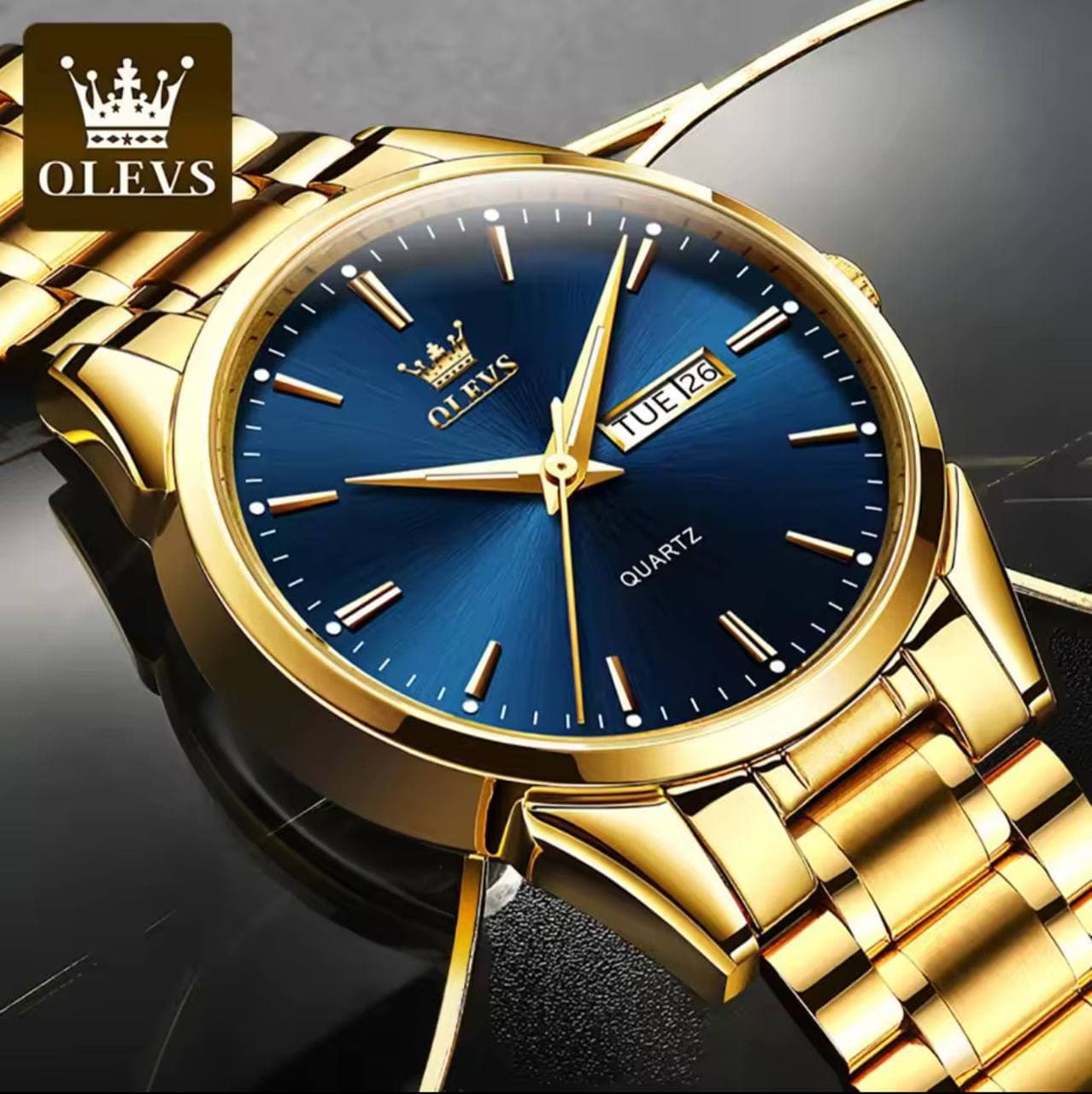 Olevs Gents Watch #6898 Metallic thumbnail 2