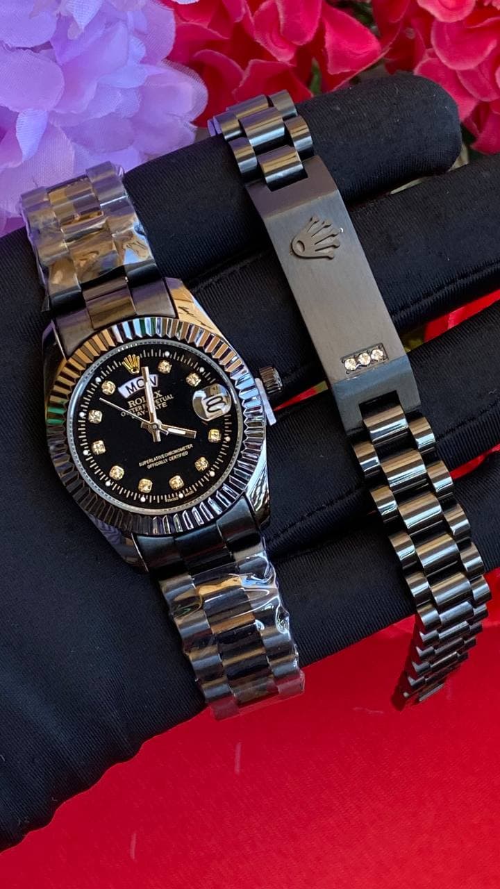 Rolex x Bracelet Watch Set