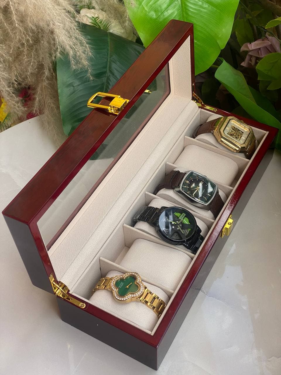 Wooden Executive Watch Organizers